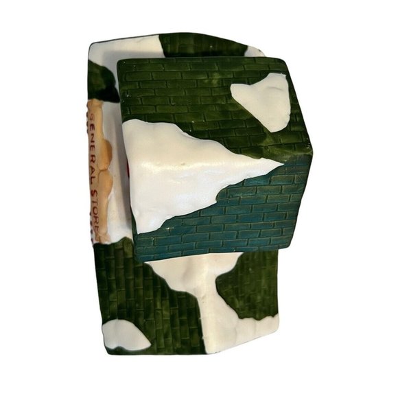 Christmas Village GENERAL STORE Porcelain Hand Painted Holiday Style Mini - Picture 5 of 6